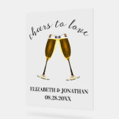 Verres à champagne pour À l'amour (Angle)