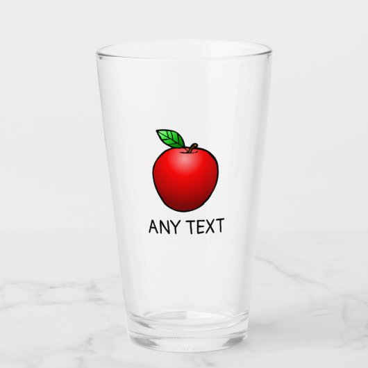 Verres à eau Apple en verre (Devant)