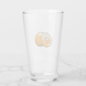 Verres à eau en verre orange (Dos)