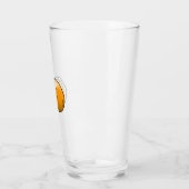 Verres à eau en verre orange (Gauche)