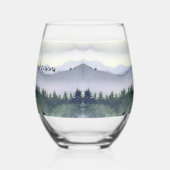 Verres à feuillage persistant personnalisés (Gauche)