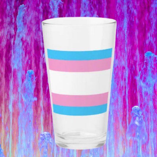 Verres à pinte trans Pride : Sip with Pride