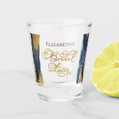 Verres à Shot de Fiançailles à l'Aquarelle | Abstr (Devant)