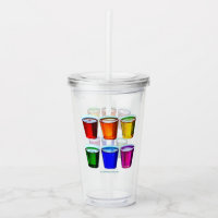 Verres à shot de SlipperyJoe's six tasses disposée