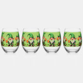 Verres à vin «À la santé du Leprechaun» (Dos)