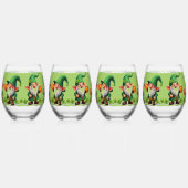 Verres à vin «À la santé du Leprechaun» (Gauche)