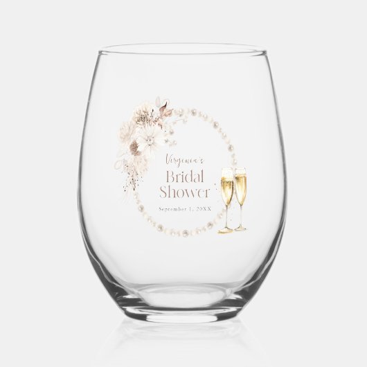 Verres à vin Prosecco Perles (Recto)