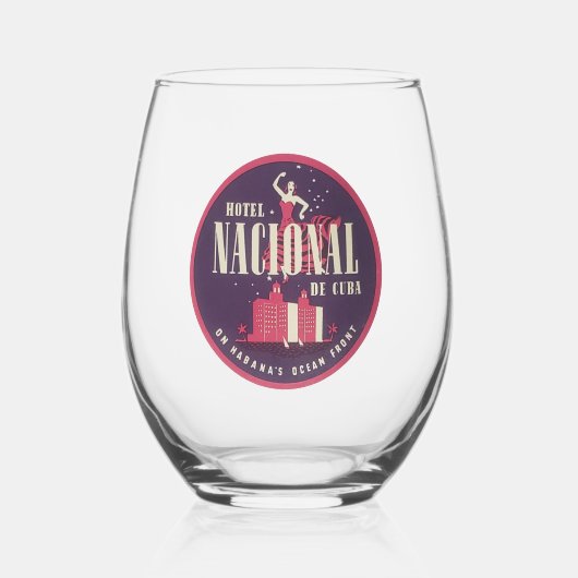 Verres à vin sans pied Cuba (Recto)