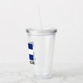 Verres acryliques de culbuteur de drapeau nommé (Gauche)