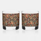 Verres Ancien Cerulean "Aztec Dream" 12oz Rocks (Gauche)