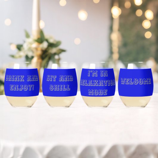 VERRES AVEC MOTS (Insitu (Mariage))