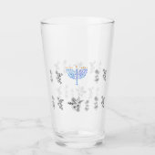 Verres Coupe menorah fleurs style vintage (Devant)
