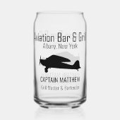 Verres de bière de bar et grill de l'aviation (Verso)