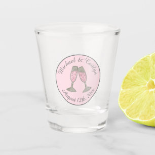 Verres de Champagne Rose Mariage Enterrement de Vi
