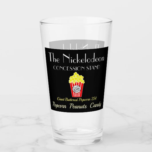 Verres de comptoir de concession de cinéma maison (Devant)