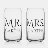 Verres de mariage pour couples de jeunes mariés Mo (Recto)