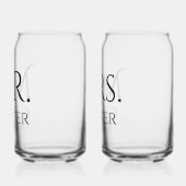 Verres de mariage pour couples de jeunes mariés Mo (Gauche)