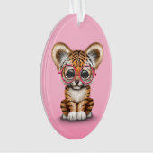 Verres de port mignons de CUB de tigre de bébé sur (devant)