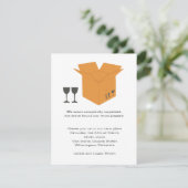 Verres de vin et invitation mobile de pendaison de (Debout devant)