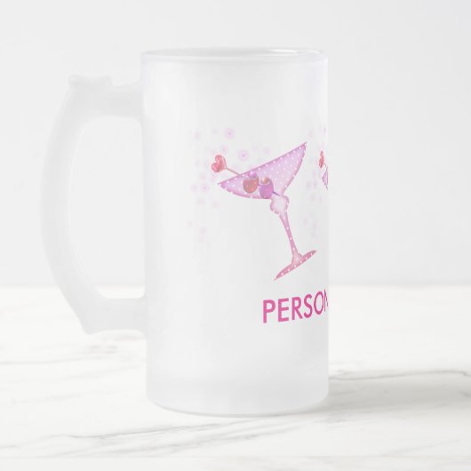VERRES DÉCORÉS, MUGS - PINK MARTINI (Gauche)