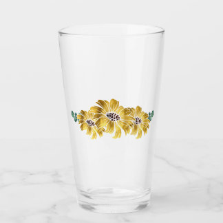 Verres élégants de tournesol