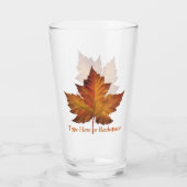 Verres en verre de feuille d'érable du Canada (Dos)