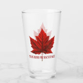 Verres en verre de feuille d'érable du Canada (Dos)