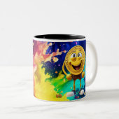 Verres et tasses. Sips Vibrants : Mug Colorée (Devant droit)