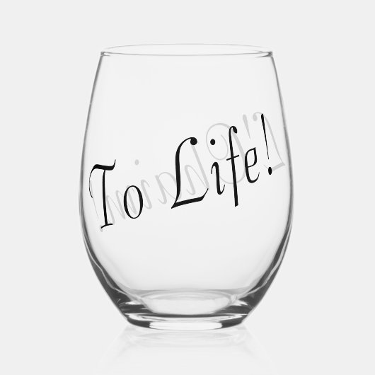 Verres L'Chaim (Verso)