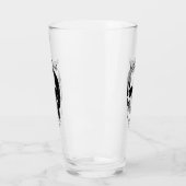 Verres Mariages d'Halloween gothique crâne (Gauche)