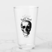 Verres Mariages d'Halloween gothique crâne (Devant)