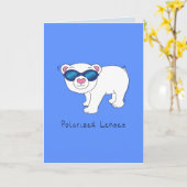 Verres polarisés - Carte de voeux pour les ours po (Fleur jaune)
