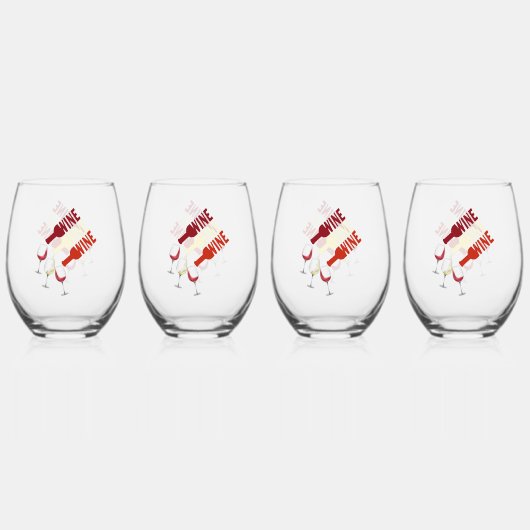 Verres sans pierre à quatre soirs Vin (Dos)