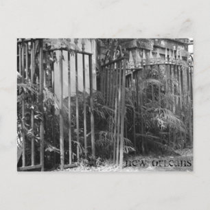 Verrijkt hek briefkaart