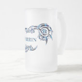 Verrin 3-bierglas matglas bierpul (Voorkant rechts)