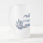 Verrin 3-bierglas matglas bierpul (Voorkant links)