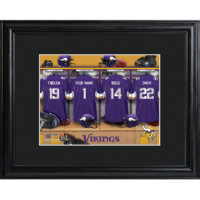 Verrings NFL Locker Room Sign With Match Frame