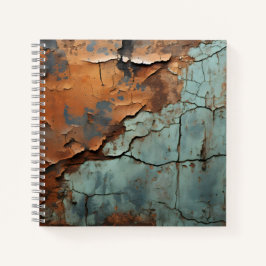 Verroest Metaaltextuur Oud Roestig Metaal Notitieboek