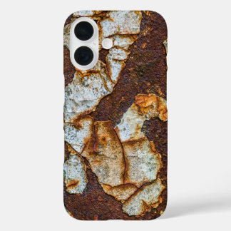 Verroest metalen oppervlak met afschilfering iPhone 16 hoesje