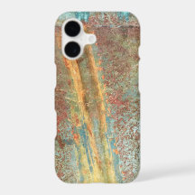Verroeste koperen telefoonhoes