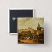 Verroofing bij Les Halles Vierkante Button 5,1 Cm (Voorkant /achterkant)