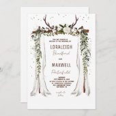 Verrou Boho minimaliste - faire-part de mariage (Devant / Derrière)