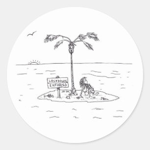 Verrouillage Autocollants à grand rond