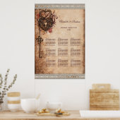 Verrouillage des coeurs et Mariage clé 9 Tableau d (Cuisine)