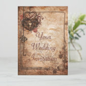 Verrouillage et Faire-part de mariage de clé (Debout devant)