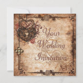 Verrouillage et Faire-part de mariage de clé (Devant)