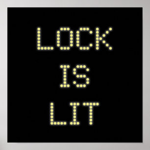 Verrouiller est Lit Pinball Poster #9