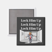 Verrouiller Trump vers le haut Magnet (Recto/Verso)