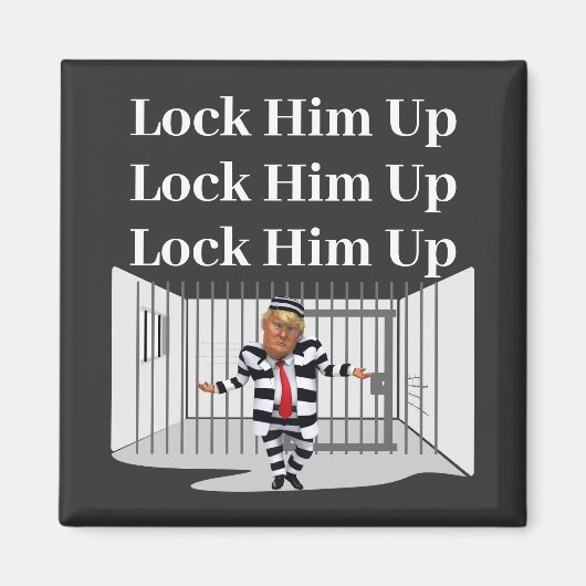 Verrouiller Trump vers le haut Magnet (Devant)