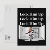 Verrouillez-Le Jusqu'À La Carte Postale Trump (Devant / Derrière)